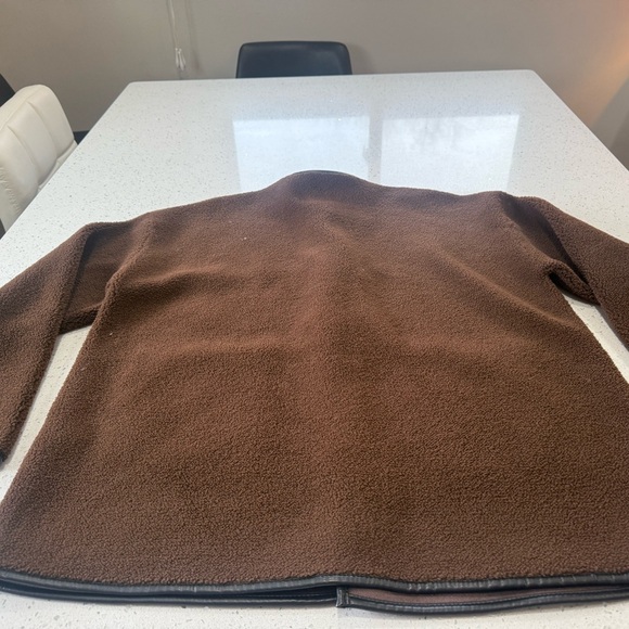 Rebecca Minkoff Brown Shearling Jacket with Toggle Closures - Picture 9 of 14